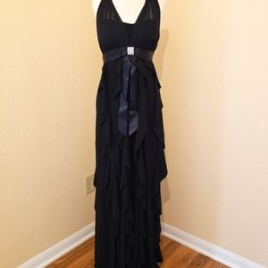 NWT Formal Black Halter Dress, Size 4